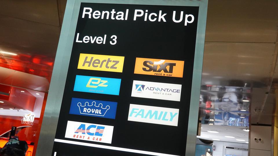 car rentals at airport